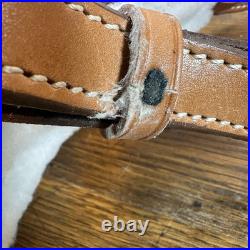 Triple K Style 300 Krasne's 3 Finger Shotgun Rifle Sling Walnut Oil Leather VNTG