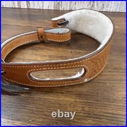 Triple K Style 300 Krasne's 3 Finger Shotgun Rifle Sling Walnut Oil Leather VNTG