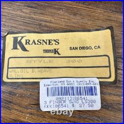 Triple K Style 300 Krasne's 3 Finger Shotgun Rifle Sling Walnut Oil Leather VNTG