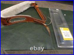 Triple K Style 300 Krasne's 3 Finger padded tooled carve leather Rifle Sling NOS