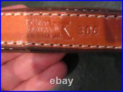Triple K Style 300 Krasne's 3 Finger padded tooled carve leather Rifle Sling NOS