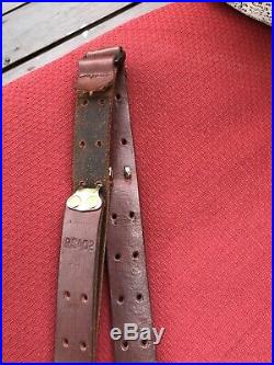 Turner Saddlery Custom Leather Rifle Sling Brown 36 Vintage Used