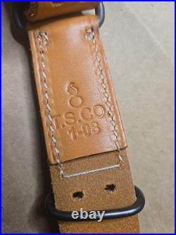 Turner Saddlery Mfg 54 USGI National Match Leather Rifle Sling TSCO