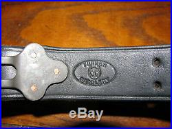 Turner Saddlery black leather rifle sling m1907 used