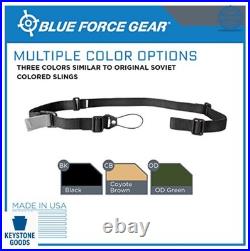 Two Point Adjustable Rifle Sling 44 to 55 Inch OD Green Nylon Webbing Tactical