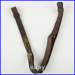 U. S. Army WWII M-1918 B. A. R. 3 Hook Rifle Sling Leather