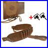 US-Leather-Canvas-Recoil-Pad-Rifle-With-Hunting-Gun-Ammo-Shoulder-Sling-Handmade-01-hyy