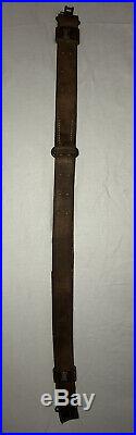 US M1907 Leather Sling Marked M. D. C H&P 1918 Rifle Strap