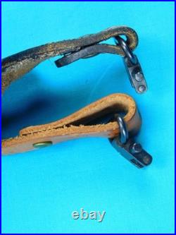 US Pathfinder Tooled and Stitched Padded Leather Rifle Sling With Swivels