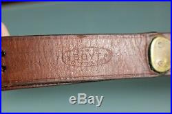 US Post WW2 Boyt Marked Brown Leather M1903 Leather Rifle Sling Commercial S20