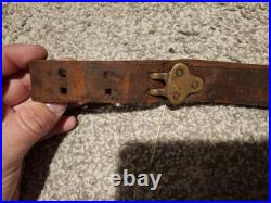 US pre WWI M1907 Leather Rifle Sling dated 1910 1903 springfield