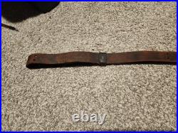 US pre WWI M1907 Leather Rifle Sling dated 1910 1903 springfield