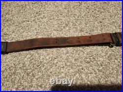 US pre WWI M1907 Leather Rifle Sling dated 1910 1903 springfield