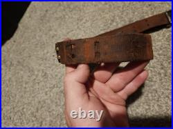 US pre WWI M1907 Leather Rifle Sling dated 1910 1903 springfield