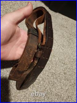 US pre WWI M1907 Leather Rifle Sling dated 1910 1903 springfield