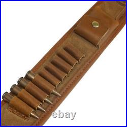 USA Leather Rifle Sling + Gun Buttstock For. 30-06.30-30.45-70.44-40.44