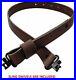 USA-Made-Adjustable-Leather-Rifle-Sling-Brown-Buffalo-Leather-Black-Hardware-01-by