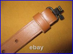 Uncle Mike's Cobra Style 1 Inch Rifle Leather Sling with Swivels