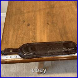 VTG 1982 Stalker Lizard Print Leather Padded Shoulder Rifle Sling Burgundy Brown