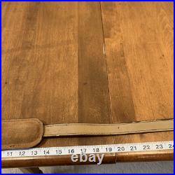 VTG 1982 Stalker Lizard Print Leather Padded Shoulder Rifle Sling Burgundy Brown