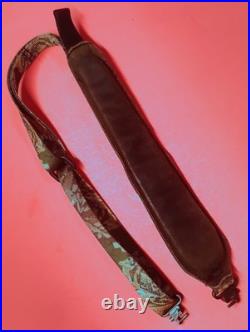 VTG Advantage RealTree Camo Sling Padded Suede Back RIFLE SHOTGUN Talon Swivels