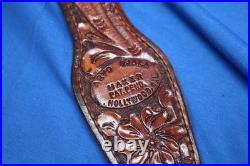 VTG Arvo Ojala gun leather rifle sling Antelope pronghorn Rare find! Never used