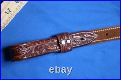 VTG Arvo Ojala gun leather rifle sling Antelope pronghorn Rare find! Never used