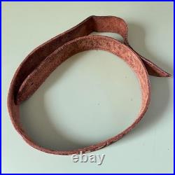 VTG Hand Tooled Leather Rifle Sling ARIZONA Western Cowboy Art Signed Gun Strap