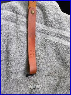 VTG Hunter Rifle Padded Sling Buck Deer Acorn Pattern Tooled Leather Adjustable