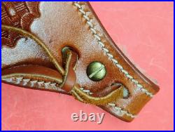 VTG Leather Tapered Stitch Weave Thumbhole Sheep Skin Padded RJ Sling Remington