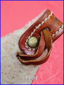 VTG Leather Tapered Stitch Weave Thumbhole Sheep Skin Padded RJ Sling Remington