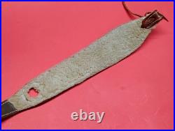 VTG Leather Tapered Stitch Weave Thumbhole Sheep Skin Padded RJ Sling Remington