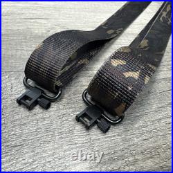 VTG Mossy Oak Greenleaf Camo 1.25 Nylon Web Rifle Shotgun Sling with Swivels