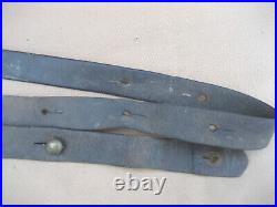 VTG Original WWII Era Rifle Leather Sling Strap 44x1 for M1 Carbine or Another