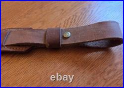 VTG Pathfinder CB377P Deer Embossed Padded Leather Rifle Sling Strap USA Made