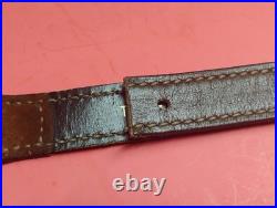 VTG Tooled Leather Sling 5pt Buck Deer Oak Tree Embossed Suede Bac fit Remington
