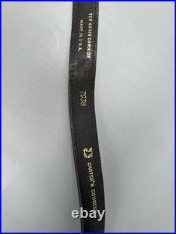 VTG Weatherby Black Leather Shotgun Sling Symbol of Superiority Elephant Carters