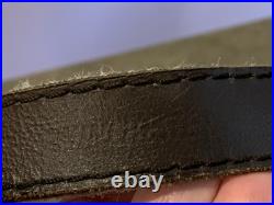 VTG Winchester Snake Skin & Leather Rifle Sling Suede Backed Missing 1 Rivet