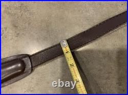 VTG Winchester Snake Skin & Leather Rifle Sling Suede Backed Missing 1 Rivet