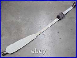 VTG Winchester Stitched Weave Snake Skin Insert Leather Rifle Sling Suede Backed