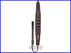 Vero Vellini Premium Padded Quick Release Rifle Sling Leather/Neoprene Brown