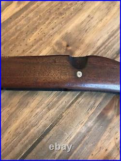 Vintage 1903 Springfield Gun Stock Walnut Leather Strap Sling Western Field Pad