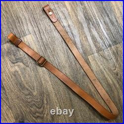 Vintage 50s Austrian Gendarmerie Police M1 Carbine Rifle Leather Sling STOLLA