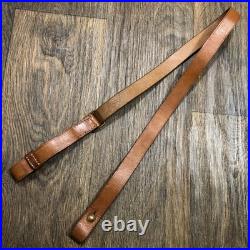 Vintage 50s Austrian Gendarmerie Police M1 Carbine Rifle Leather Sling STOLLA
