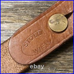 Vintage 50s Austrian Gendarmerie Police M1 Carbine Rifle Leather Sling STOLLA