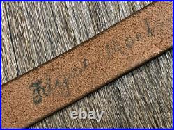 Vintage 50s Austrian Gendarmerie Police M1 Carbine Rifle Leather Sling STOLLA