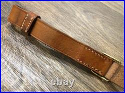 Vintage 50s Austrian Gendarmerie Police M1 Carbine Rifle Leather Sling STOLLA