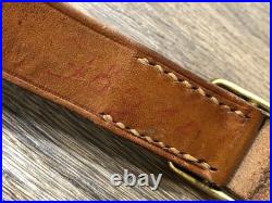 Vintage 50s Austrian Gendarmerie Police M1 Carbine Rifle Leather Sling STOLLA
