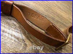 Vintage 50s Austrian Gendarmerie Police M1 Carbine Rifle Leather Sling STOLLA