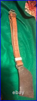 Vintage Al Freeland Competition Shooter's Leather Rifle Sling + Keeper